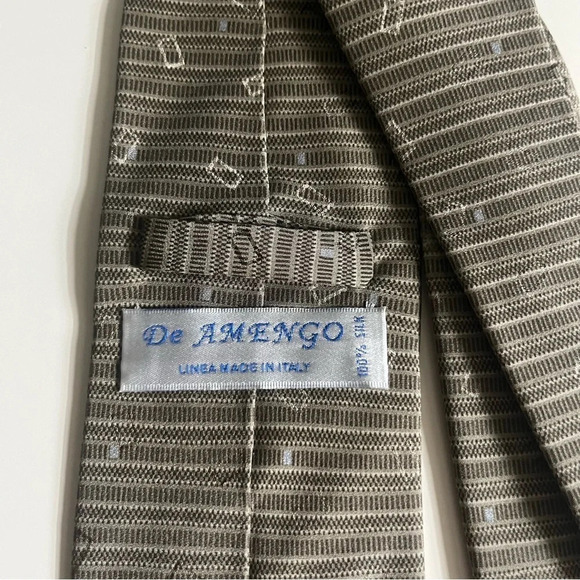 ☀️DE AMENGO 100% Silk Tie - Picture 3 of 3